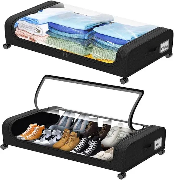 oylik 2 Pack Under Bed Storage with Wheels