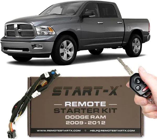 Start-X Plug N Play Remote Starter Kit for Dodge Ram Pickup Truck 2009-2012 / Key Start