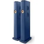 KEF - LS60 Wireless Floorstanding Speakers Pair - Royal Blue