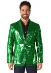 Suitmeister Men's Sequins Green Blazer, Small