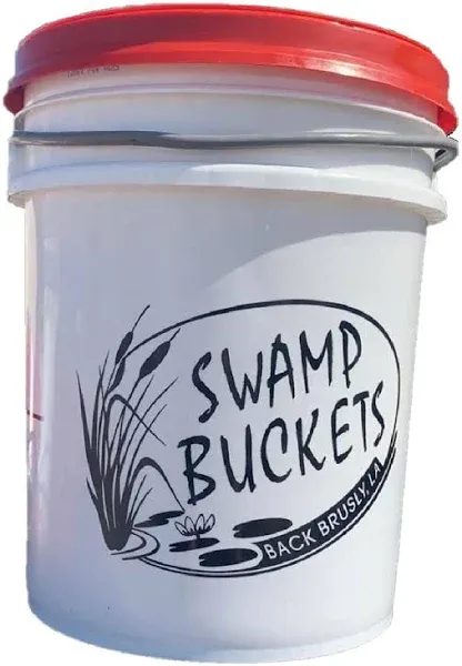 The Original Swamp Bucket with Black or Red Lid (Lid Color Will Vary Depending on Inventory Supply)