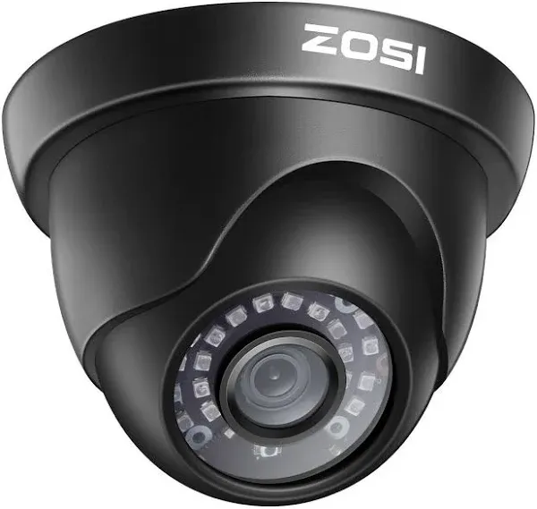 ZOSI 1080p Hybrid 4-in-1 HD TVI/CVI/AHD/CVBS 1920TVL 2.0MP CCTV Camera Home Security System 80ft Day/Night Vision Metal Waterpro