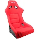 NRG FRP-300RD FRP Bucket Seat Large Red Large