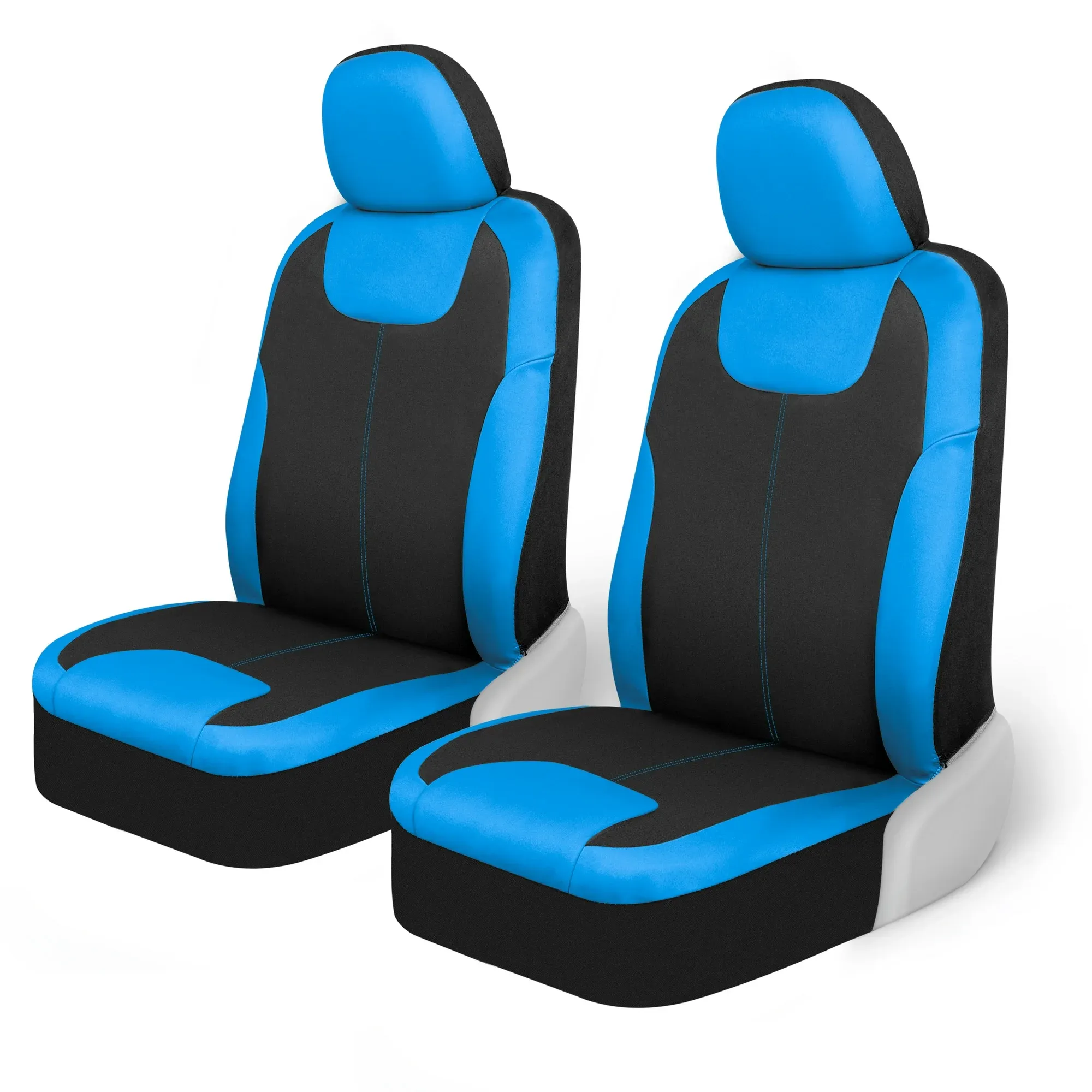 Motor Trend Blue/Black Waterproof Seat Covers for Front Seats – Premium Neoprene Blue Seat Covers