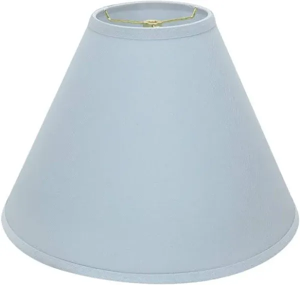 Aspen Creative 32267 Transitional Hardback Empire Shaped Spider Construction Lamp Shade in Light Blue, 16" wide (6" x 16" x 12")