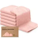 KeaBabies Deluxe Baby Washcloths (Blush Pink)