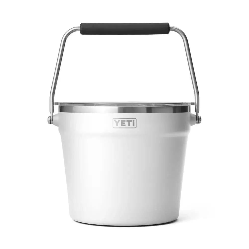 YETI Rambler Beverage Bucket, Double-Wall Vacuum Insulated Ice Bucket with Lid, King Crab