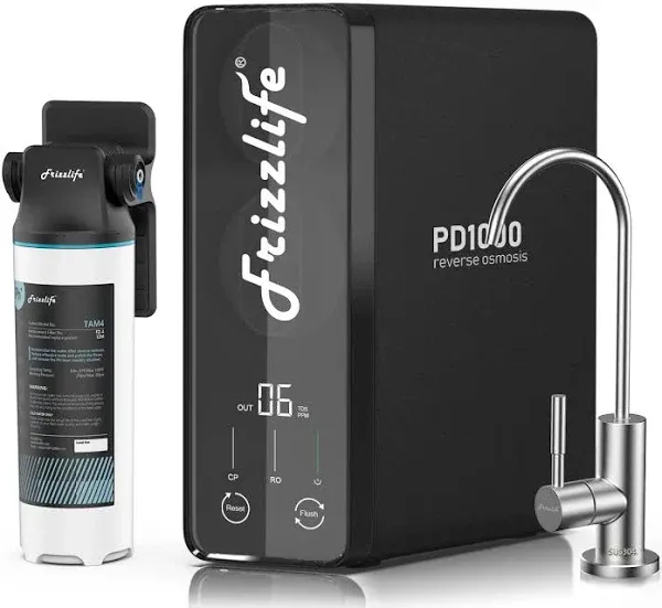 Frizzlife 1000 gpd Tankless Reverse Osmosis Water System, PD1000-TAM4