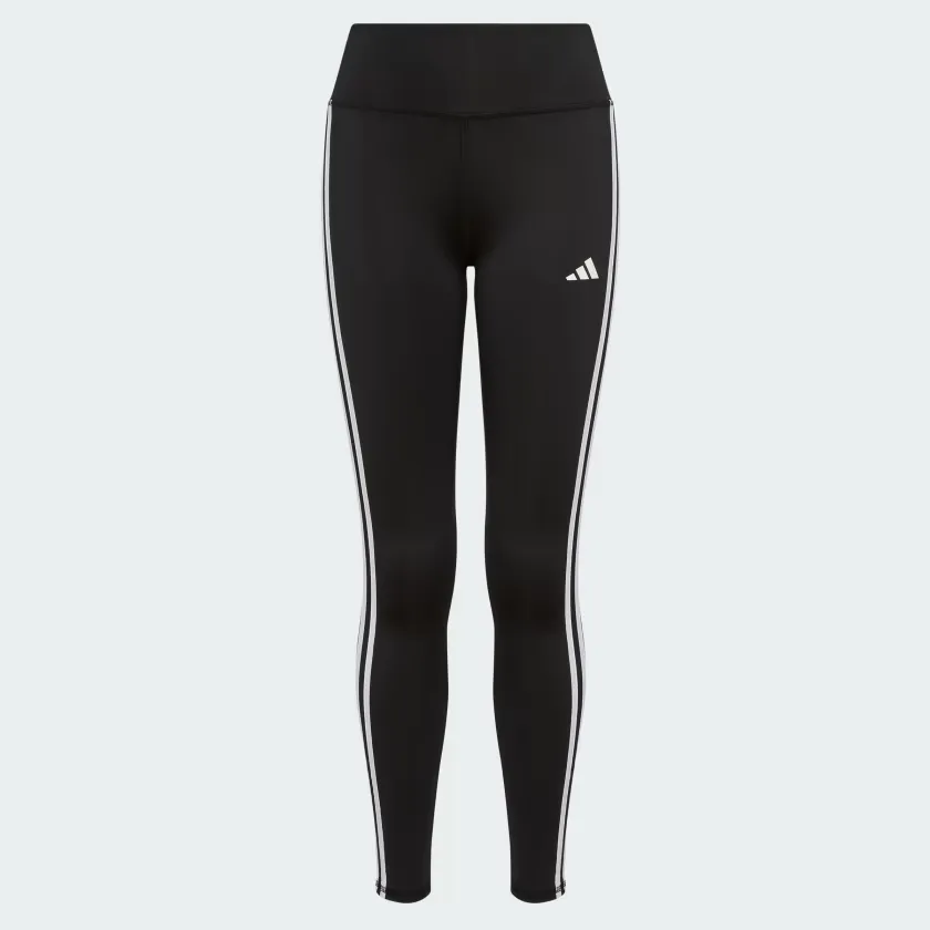 Adidas Girls 3 Stripe Cotton Cellphone Pocket Legging, Black w/Multi (984), XL - AK4949-AK04-YA2-XL | Blain's Farm & Fleet