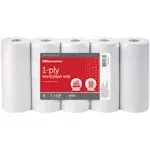 Office Depot 1-Ply Paper Rolls, 3in. x 128ft, White, Pack of 10, 109023