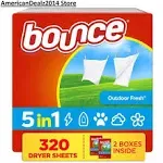 Bounce Farmulated Fight Wrinkles Dryer Sheets (320 ct)