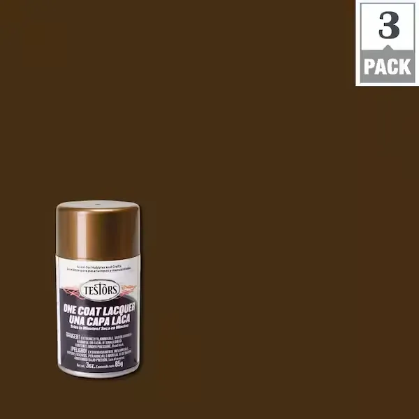 Testors 3 oz. Bronze Lacquer Spray Paint (3-Pack) 1847MT