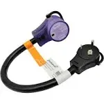 Parkworld 885378 EV Adapter Cord NEMA TT-30P to 14-50R (Only for EV or Tesla Use, Not for RV) 1.5ft