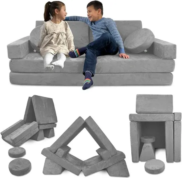 Mod BLOX 10 Piece Modular Foam Play Couch