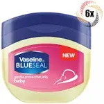 Vaseline 100% Pure Petroleum Jelly, Baby Skin Protectant, 13 Oz,Pack of 4