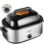 Roaster Oven, 24Qt Electric Roaster Oven, Turkey Roaster Oven Buffet with Self-B