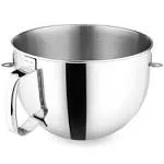 6 Quart Bowl-Lift Polished Stainless Steel Bowl with Handle