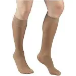 Truform Women's Stockings, Knee high, Sheer: 8-15 mmHg, Beige, Small