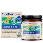 Motherlove Diaper Balm (2 oz) Organic Herbal Diaper Rash Cream—Cloth Diaper Safe, Zinc Oxide- & Petroleum-Free