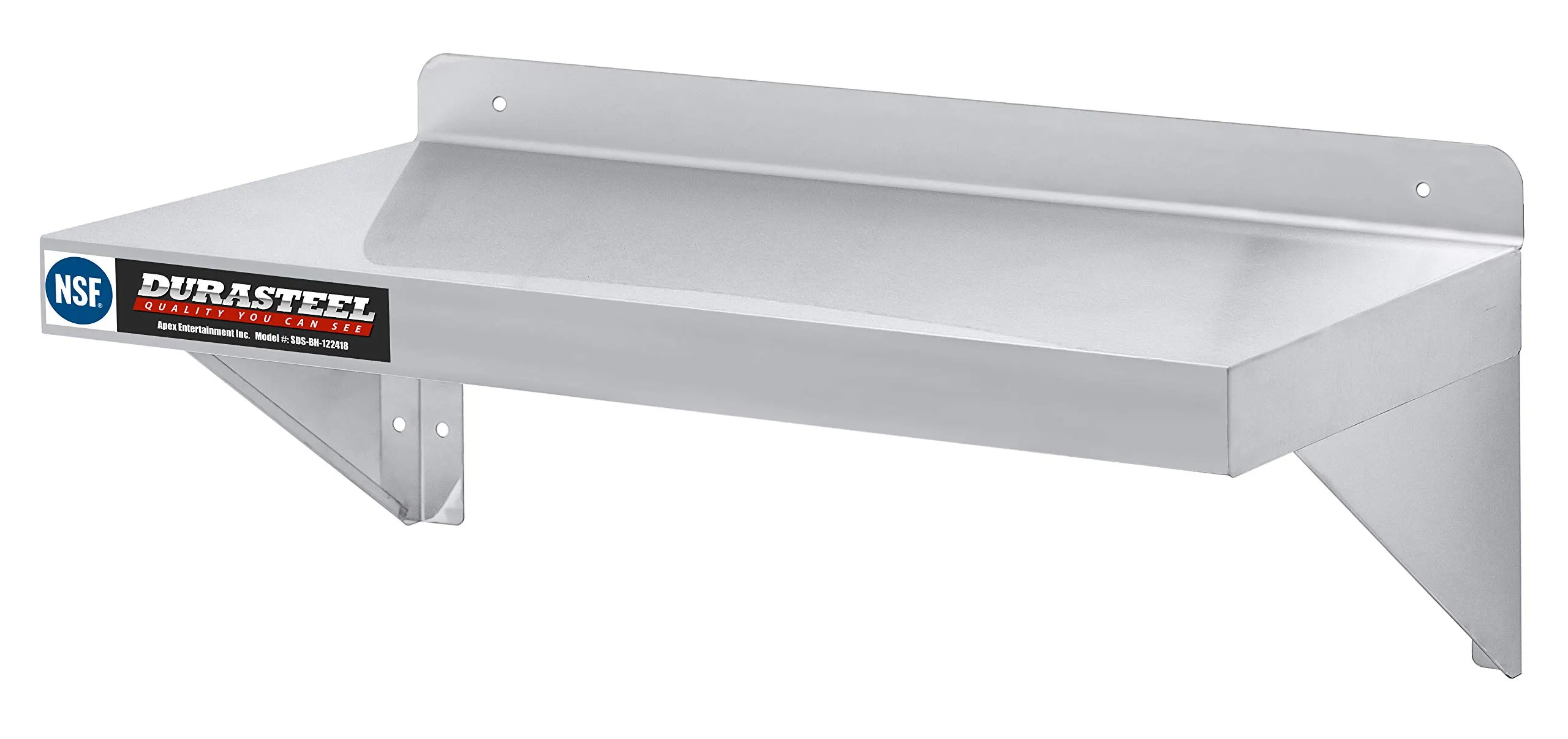 DuraSteel Stainless Steel Wall Mount Shelf