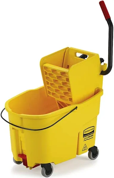 Rubbermaid WaveBrake 44 Qt. Bucket/Side Press Wringer