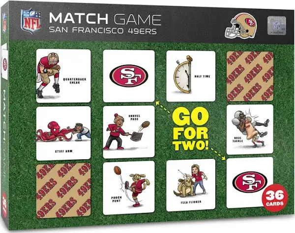 YouTheFan San Francisco 49ers Licensed Memory Match Game