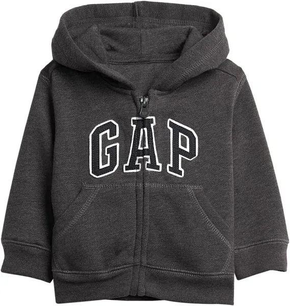 GAP Baby Boy Logo Zip Hoodie Sweatshirt