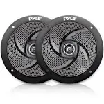 Pyle Low-Profile Waterproof Marine Speakers - 240W 6.5 inch 2 Way 1 Pair Slim Style Waterproof and Weather Resistant Outdoor Audio Stereo Sound