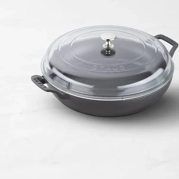 Staub Cast Iron 3.5-qt Braiser with Glass Lid