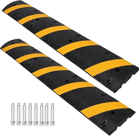 GARVEE 6 ft Rubber Speed Bump 2 Pack