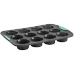 Trudeau Structure Silicone 12 Cavity Muffin Pan, Mint