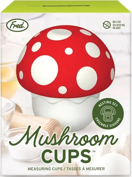 Genuine Fred MUSHROOM CUPS, Nesting Mushroom Measuring Cups