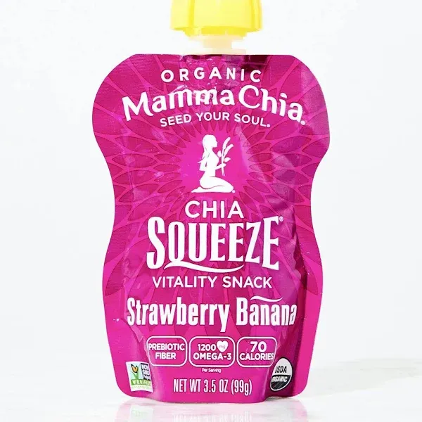 Mamma Chia Strawberry Banana Chia Squeeze - 3.50 oz