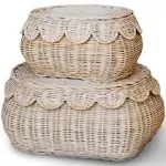 Bebe Bask Flora Scallop Basket Set