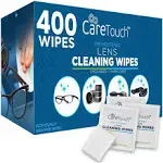 Care Touch Glasses Wipes 400ct - Lens Cleaning Wipes for Eyeglasses Eyeglass ...