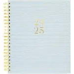 2024-2025 Sugar Paper Academic Large Weekly Spiral Planner, Blue Stripe, August 2025 - July 2024, Daily, Weekly, Monthly Formats, Hourly Planning