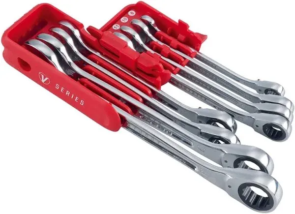 CRAFTSMAN V-SERIES Combination Ratchet Wrench Set, MM, 8 Piece (CMMT87375V)