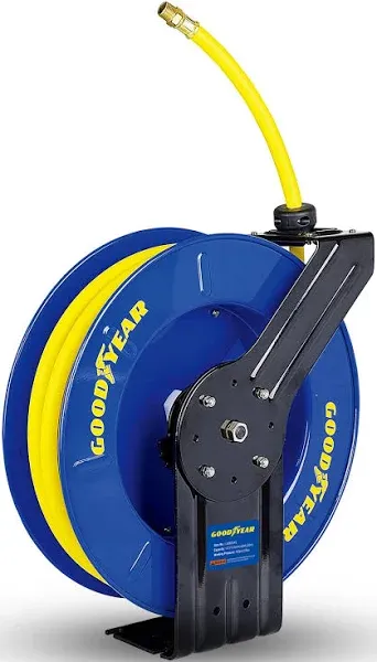 Goodyear Air Hose Reel Retractable 1/2&#034; Inch x 65&#039; Feet