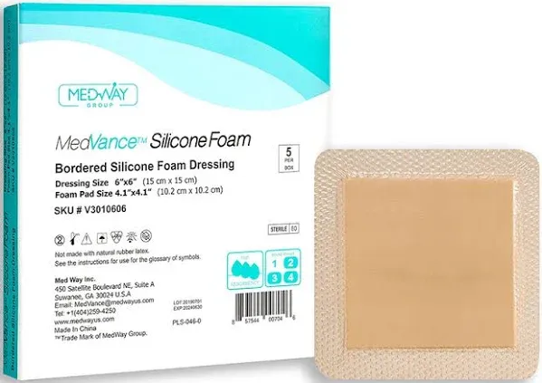 MedVance Silicone Bordered Silicone Adhesive Foam Dressing