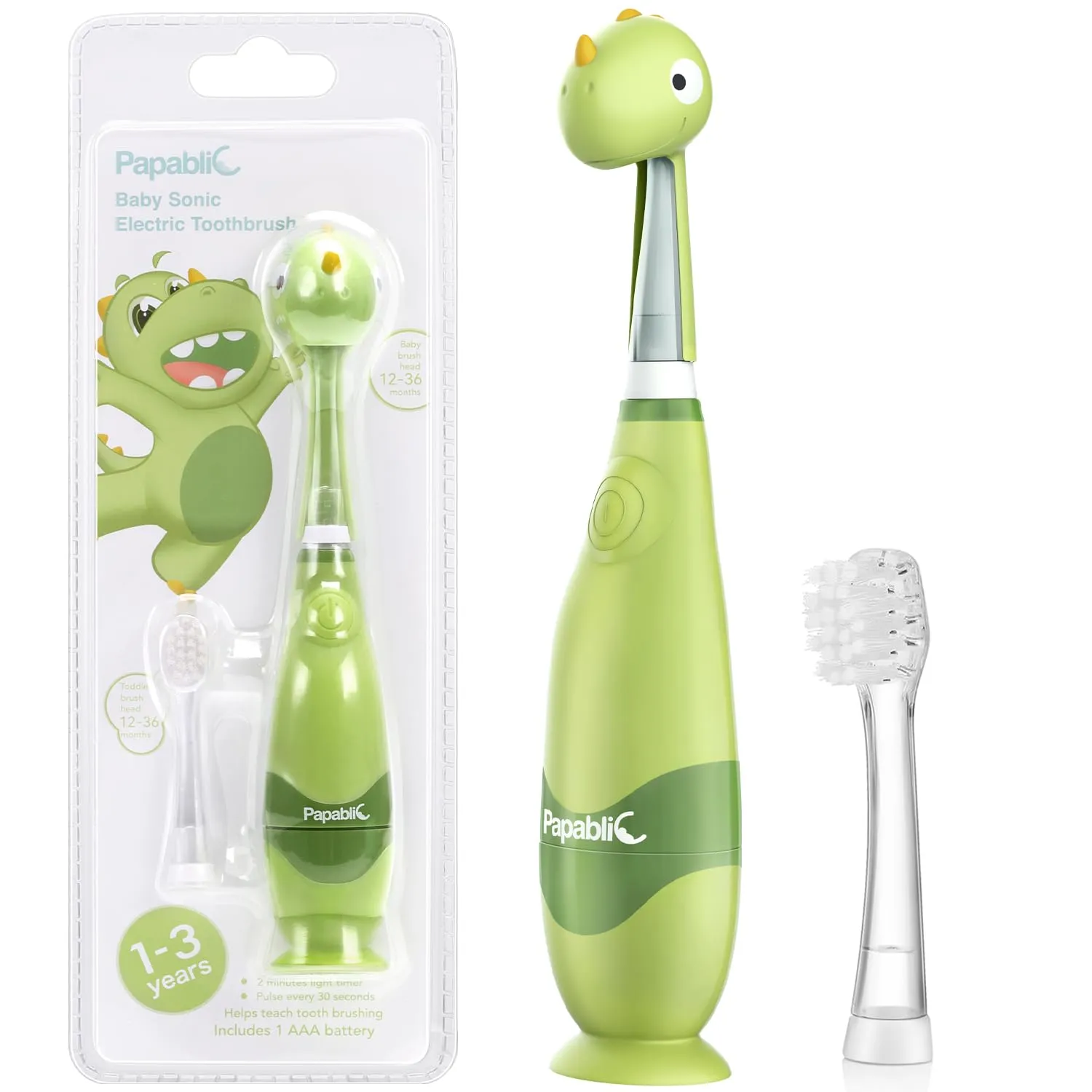 Papablic Max Toddler Sonic Electric Toothbrush