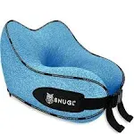 SNUGL Travel Pillow for Kids Memory Foam Kids Neck Pillows for Travel Neck Rest Children Travel Pillows for Airplanes Kids