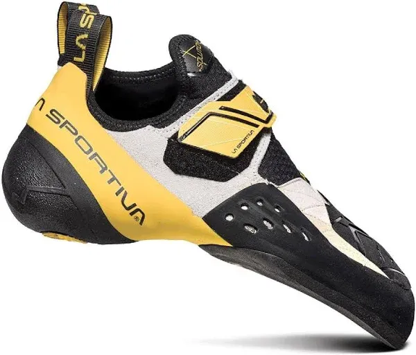 La Sportiva Men&s Solution Climbing Shoe - 42.5 - White / Yellow