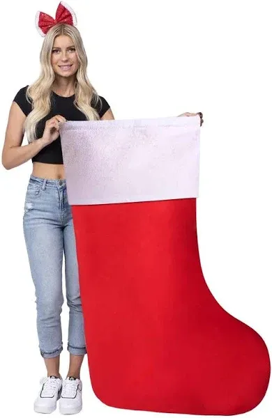 JOYIN 54" Jumbo Christmas Stocking Giant Christmas Stockings Holiday Stockings for Christmas Decor