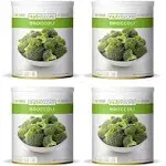 Nutristore Freeze Dried Broccoli | Survival Emergency Veggie Supply, Healthy Meals, Camping | Made in USA | 25 Year Shelf Life | #10 Can