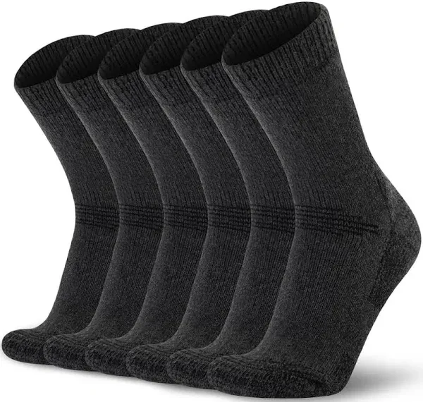 Time May Tell Mens Merino Wool Hiking Cushioning Socks for Outdoor Wool-Socks-For-Mens 3 Pack