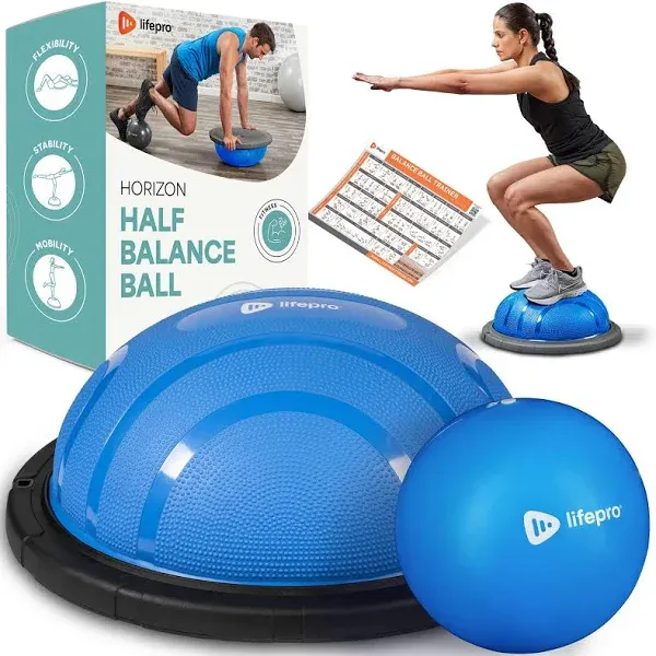 LifePro Half Exercise Ball Trainer - Horizon Balance Ball for Exercise - Bala...