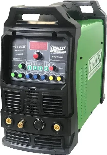 200A PowerTIG 200DV IGBT Digital Inverter AC/DC Stick/TIG Welder with High Frequ