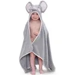 Hooded Towel for Kids 100% Cotton Ultra Soft with Unique Animal Design Large for Infants 3-10 Years (Elephant)