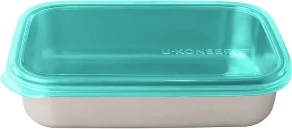 U Konserve Stainless Steel Rectangle Container Silicone Lid