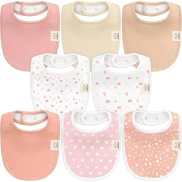 KeaBabies 8-Pack Baby Drool Bibs